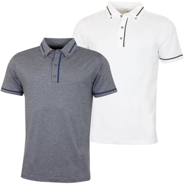 Bobby Jones Mens Rule 18 Tech Chapman Wicking Golf Polo Shirt