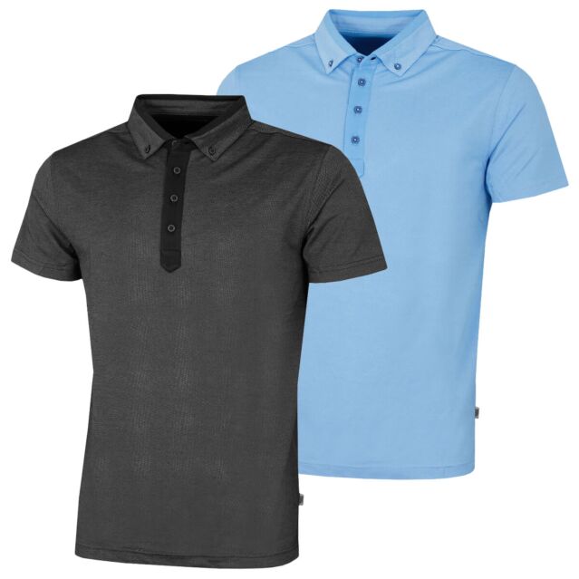 Bobby Jones Mens Rule 18 Performance Blend Turbo Golf Polo Shirt
