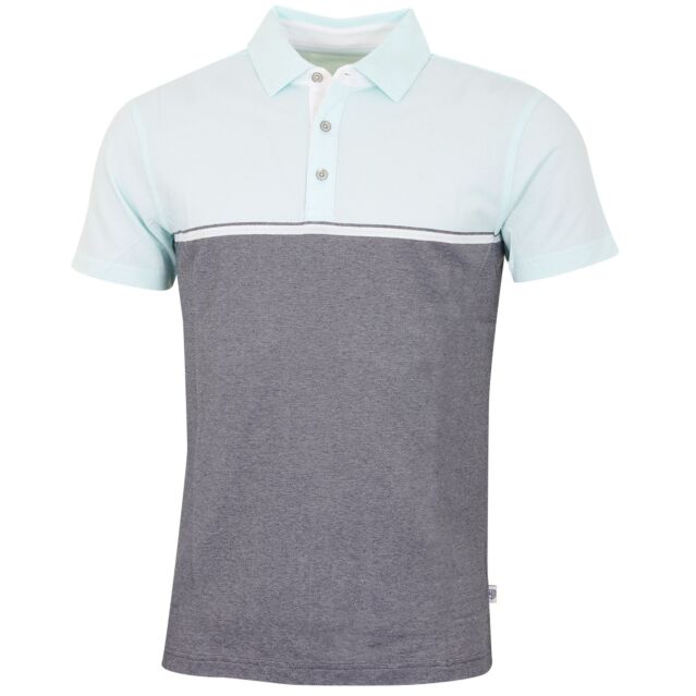 Bobby Jones Mens Rule 18 Tech Sandtown Stripe Golf Polo Shirt