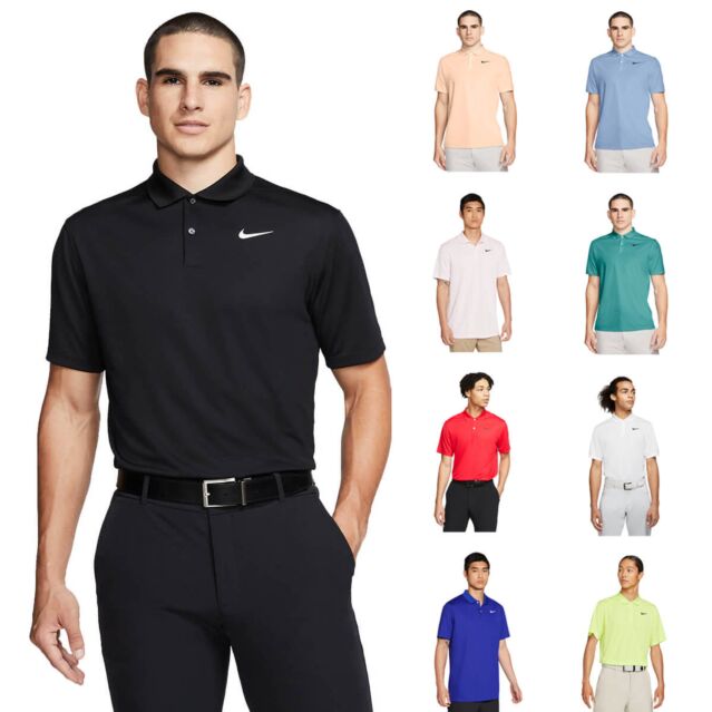 Nike Mens Dri Fit Victory Short Sleeve Moisture Wicking Golf Polo Shirt