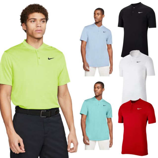 Nike Mens Victory Blade Wicking Collarless Golf Polo Shirt