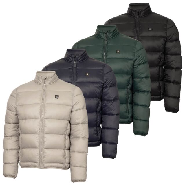 Calvin Klein Mens Whitefield Padded Soft Feel Water Repellent Golf Jacket