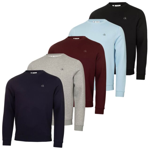 Calvin Klein Mens Planet Luxury Sustainable Performance Crew Sweater