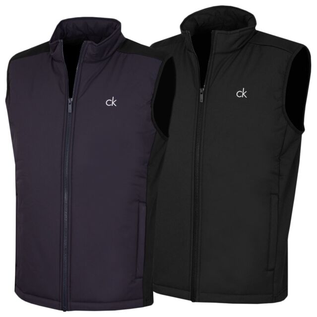 Calvin Klein Mens 2026 St. Lawrence Hybrid Padded Full Zip Golf Gilet