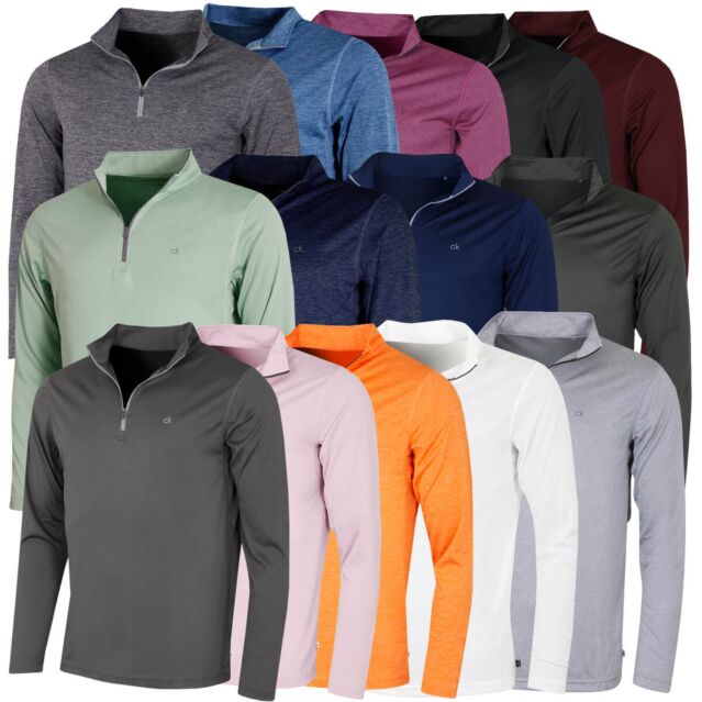Calvin Klein Mens 2025 Harlem 1/4 Zip Technical CK Sweater