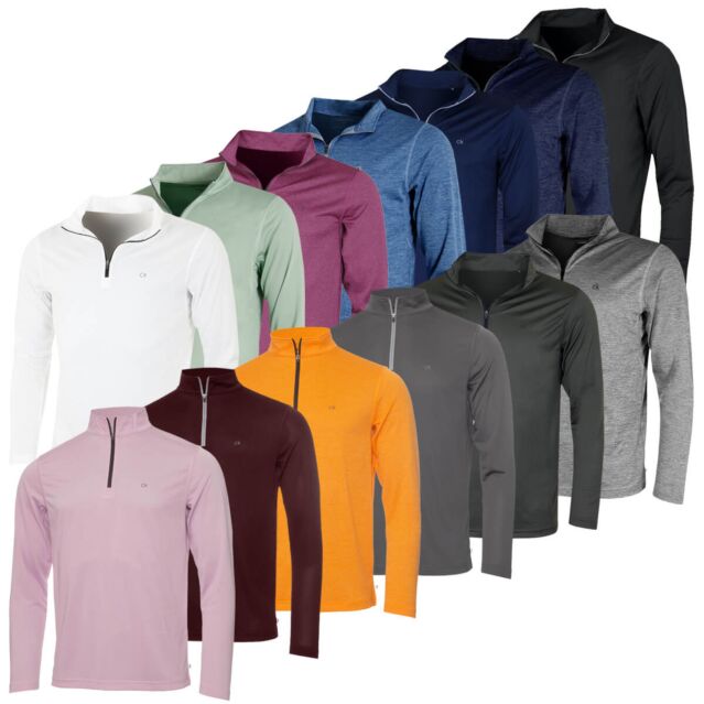 Calvin Klein Golf Mens 2025 CK Harlem Technical 1/4 Zip Sweater