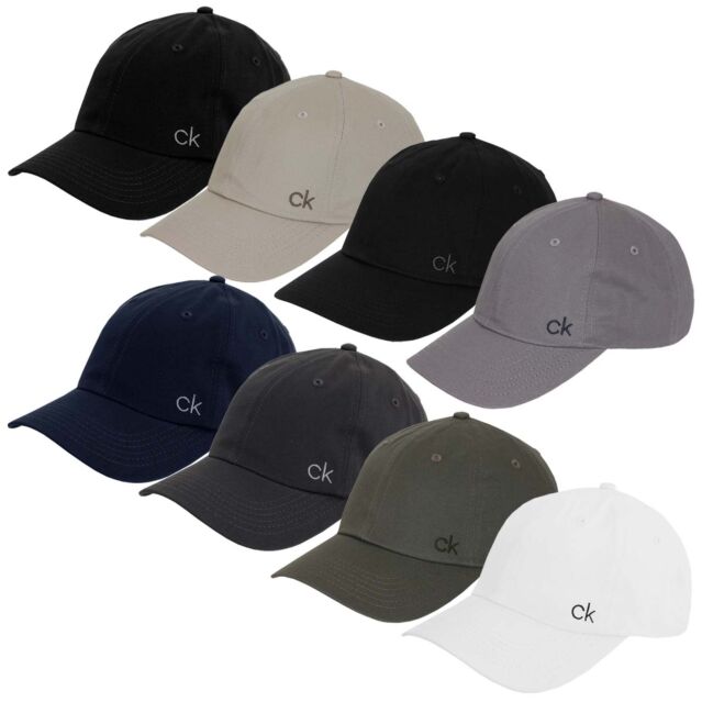 Calvin Klein Mens 2025 Classic Cotton Adjustable 6 Panel Baseball Cap
