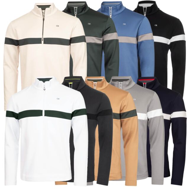 Calvin Klein Mens 2026 Scale CK Insul-Lite 1/2 Zip Golf Sweater
