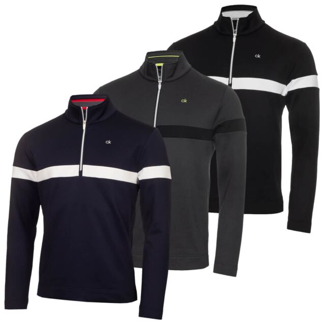 Calvin Klein Mens 2025 Scale CK Insul-Lite 1/2 Zip Golf Sweater