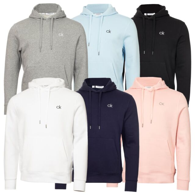 Calvin Klein Mens 2025 Planet Performance Fleece Cotton Eco-Friendly Hoody