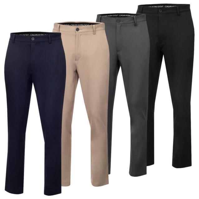 Calvin Klein Mens 2025 Bullet Lightweight Stretch Golf Trousers