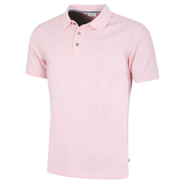 Calvin Klein Mens 2024 North Coast Moisture Wicking Polo Shirt