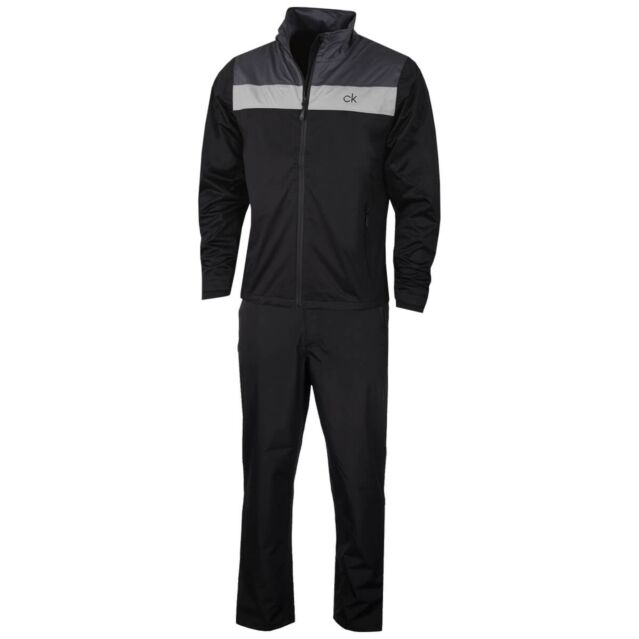 Calvin Klein Mens 2024 Colour Block Breathable Waterproof Golf Suit