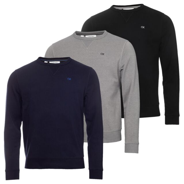 Calvin Klein Mens Ohio Moisture Wicking Breathable Crew Neck Sweater