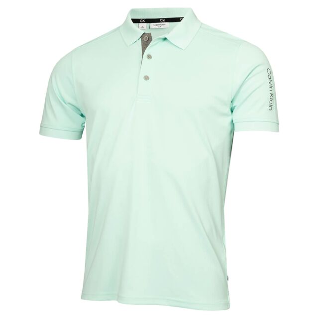 Calvin Klein Mens Club Golf Lightweight Wicking Polo Shirt