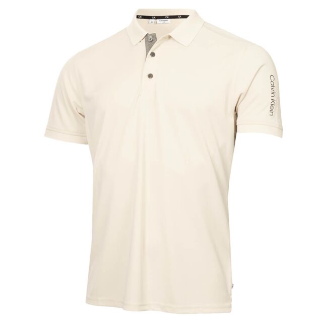Calvin Klein Mens Club Golf Lightweight Breathable Wicking Polo Shirt