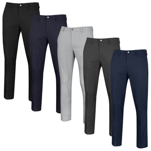 Buy Men Flat-Front Tapered Fit Trousers Online at Best Prices in India -  JioMart.