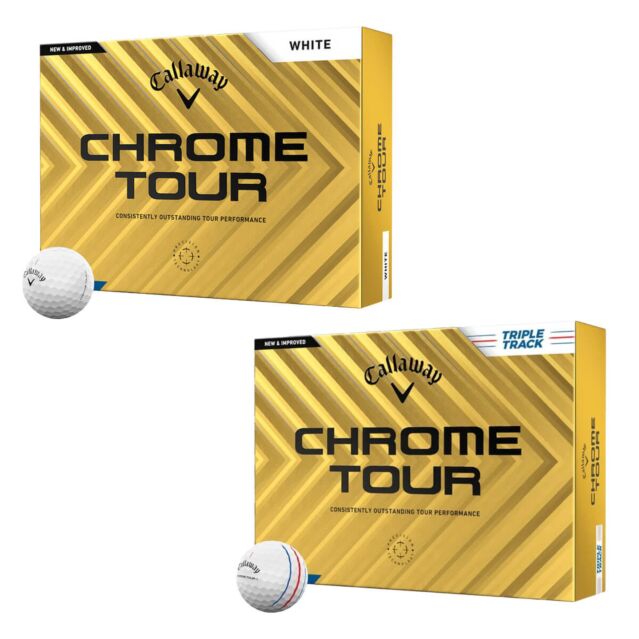 Callaway Golf Unisex 2025 Chrome Tour 12 Pack Performance Golf Balls
