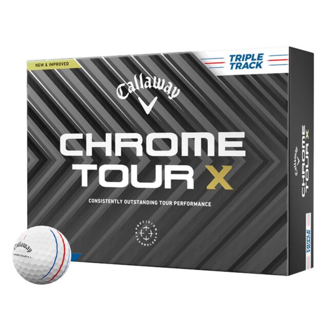 Callaway Golf Unisex Chrome Tour X Triple Track 24 12 Pack Golf Balls