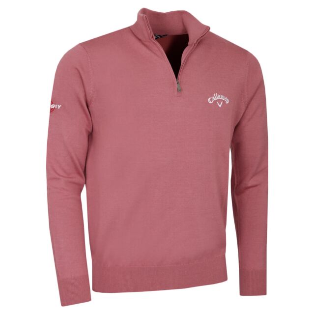 Callaway Golf Mens Tour Logo Blended Merino Thermal Sweater