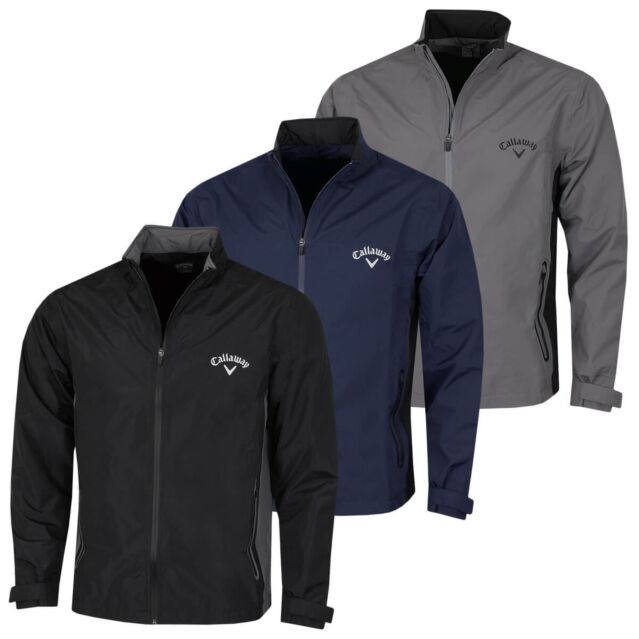 Callaway Golf Mens 2025 Ace Waterproof Breathable Adjustable Taped Jacket