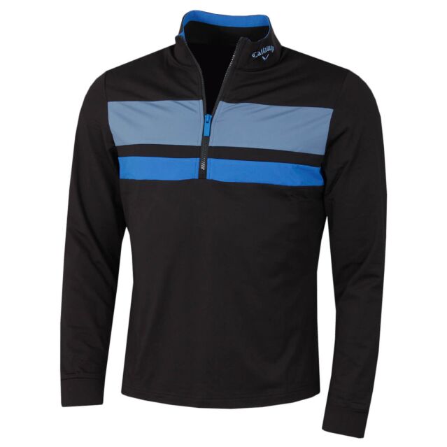 Callaway Golf Mens Colour Block Chillout SwingTech 1/4 Zip Sweater