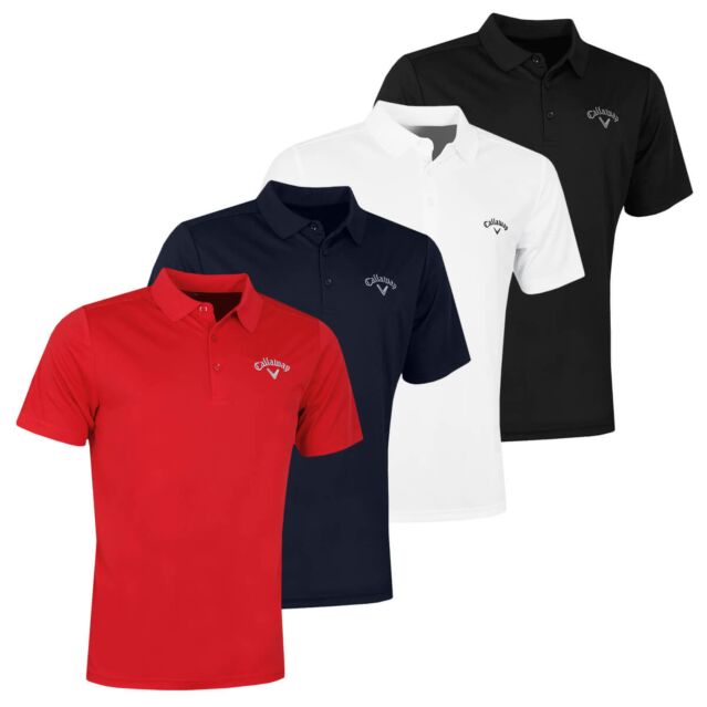 Callaway Golf Mens 2024 Tournament Opti-Dri Left Chest Logo Polo Shirt