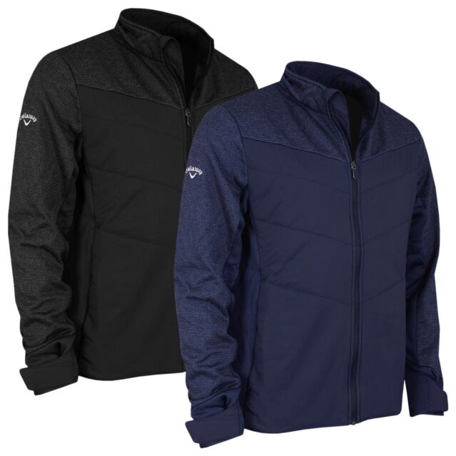 Callaway Golf Mens Mixed Media Primaloft Swingtech Insulated Jacket