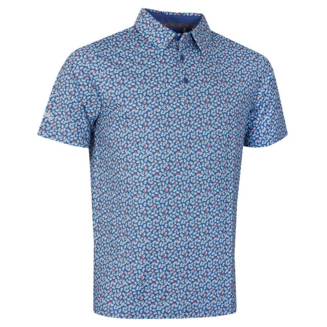 Callaway Golf Mens Polaroid Confetti SwingTech Stretch Golf Polo Shirt