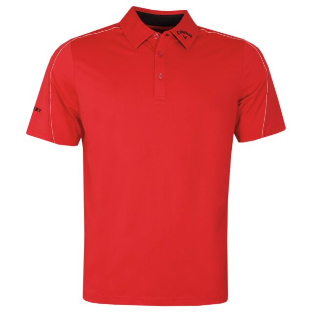 Callaway Golf Mens Stitched Colour Block Wicking Polo Shirt