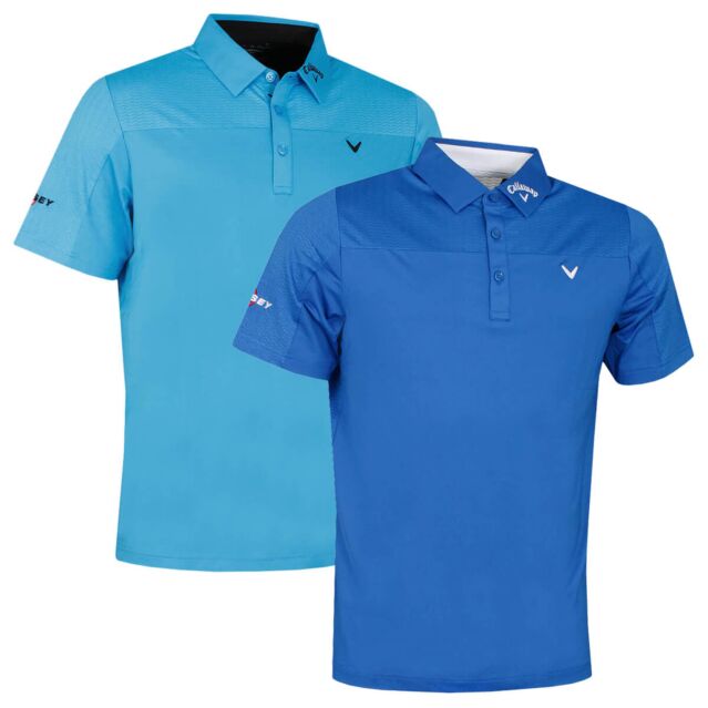 Callaway Golf Mens Odyssey Ventilated Moisture Wicking Polo Shirt