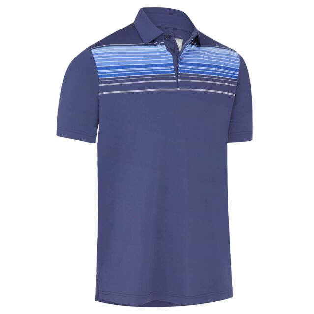 Callaway Golf Mens Energized Stripe SwingTech Opti-Dri Polo Shirt