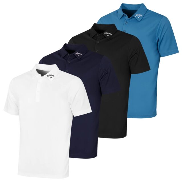 Callaway Golf Mens Ace Micro Texture OptiDri SwingTech Polo Shirt