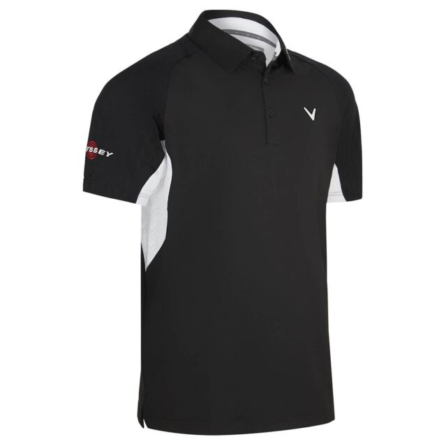 Callaway Golf Mens Odyssey Ventilated Eco Friendly Wicking Polo Shirt