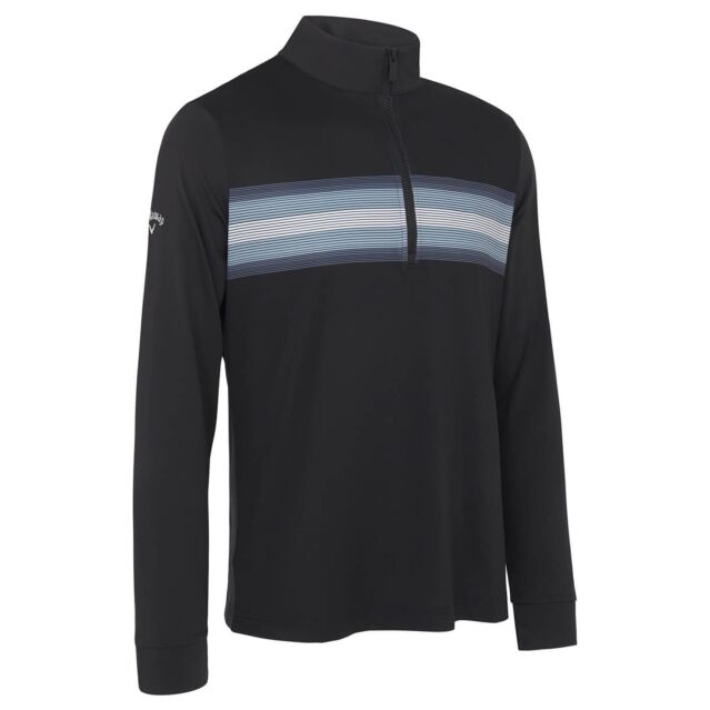 Callaway Golf Mens Quarter Zip Engineered Recycled Fabric Sweater