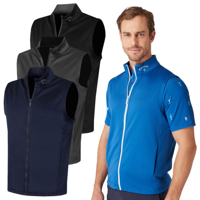 Callaway Golf Mens 2025 High Gauge Moisture Wicking Thermal Vest Gilet