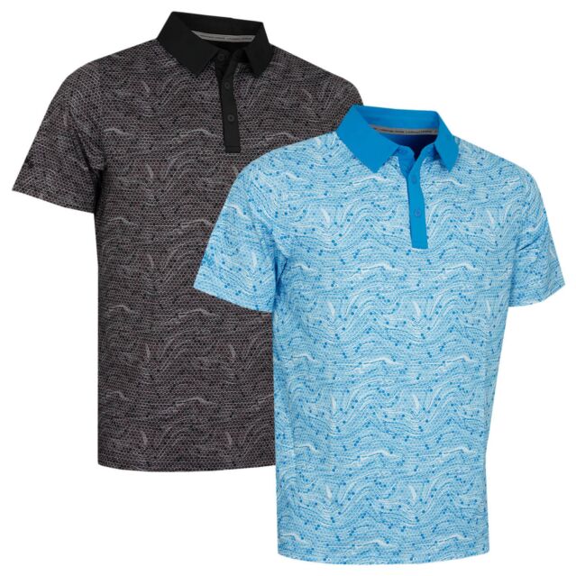 Callaway Mens Hex Marble Opti-Dri Stretch Swing Tech Golf Polo Shirt