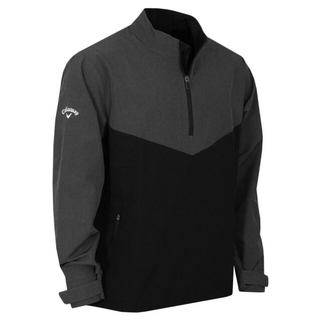 Callaway Golf Mens Heathered 1 4 Zip SwingTech Golf Wind Jacket