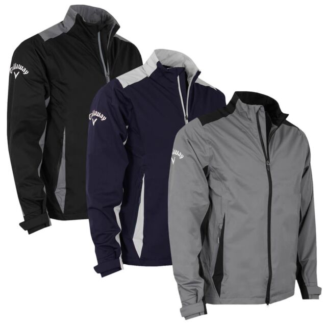 Callaway Golf Mens Ace Waterproof Swing Tech Adjustable Jacket