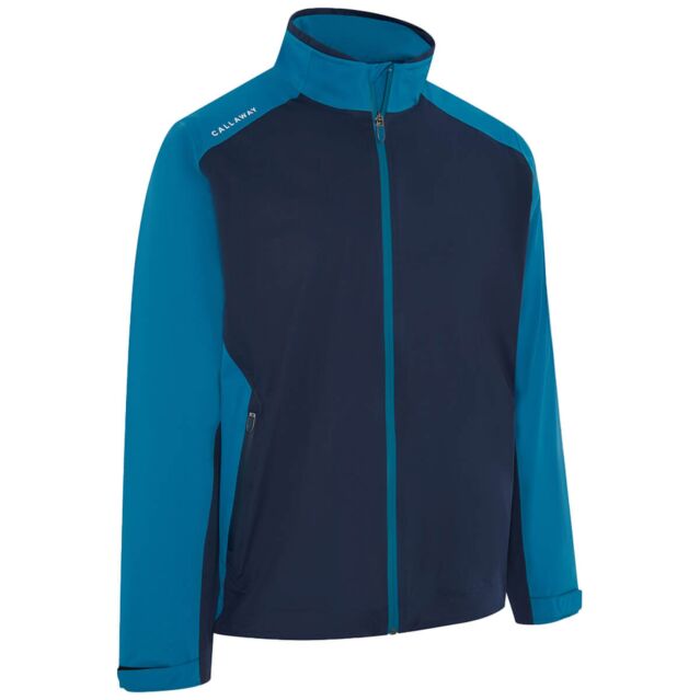Callaway Golf Mens 2025 Stormlite lll Waterproof SwingTech Full Zip Jacket
