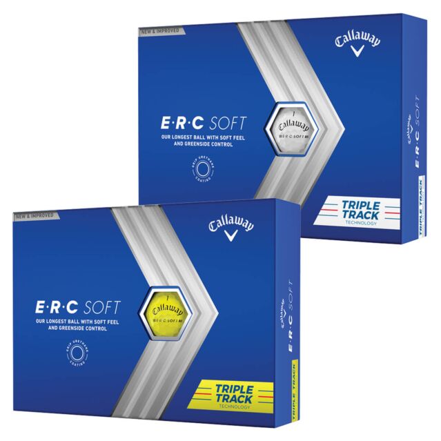 Callaway Golf Unisex Triple Track ERC Soft Feel 12 Pack Golf Balls