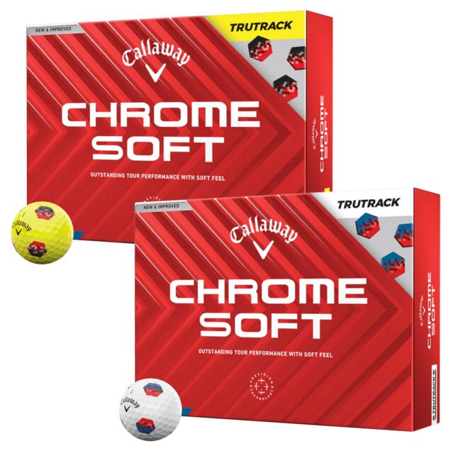 Callaway Golf Unisex 2024 Chrome Soft 24 TruTrak 12 Pack Performance Golf Balls