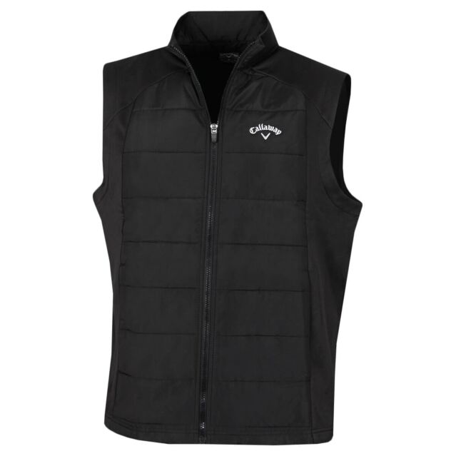 Callaway Golf Mens 2024 Full Zip Puffer Stretch Sleeveless Gilet