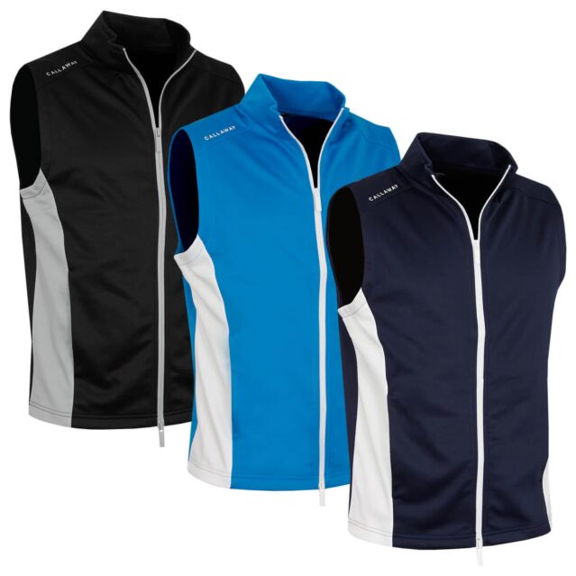 Callaway Mens High Gauge Lightweight Thermal Stretch Easy Care Golf Vest