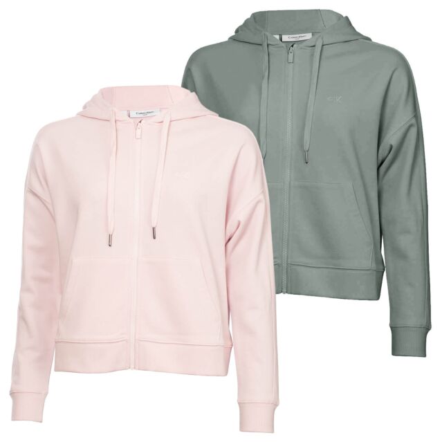 Calvin Klein Capa Full Zip Lightweight Breathable Oversize Hoody