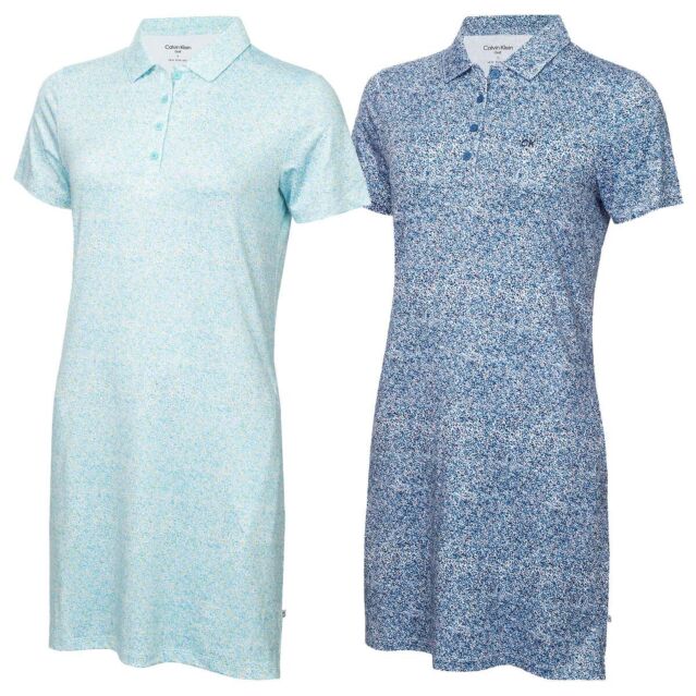 Calvin Klein Womens Hamlin Breathable Moisture Wicking Polo Golf Dress