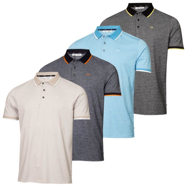 Calvin Klein Mens Sudbury UV Protection Sustainable Golf Polo Shirt