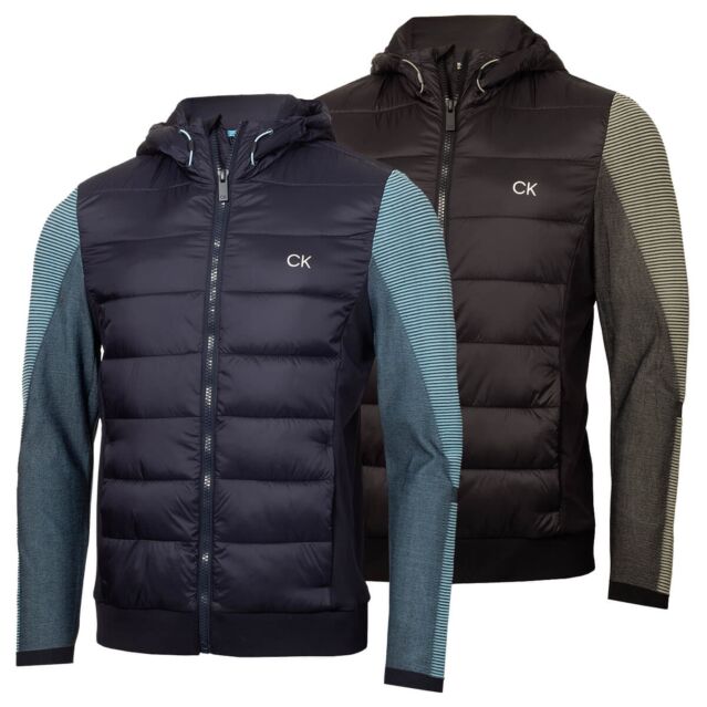 Calvin Klein Mens Dynamo Hooded Performance Stretch Fabric Golf Jacket