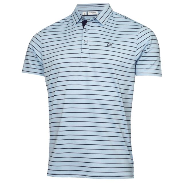 Calvin Klein Mens Silverstone Wicking Quick Dry Golf Polo Shirt
