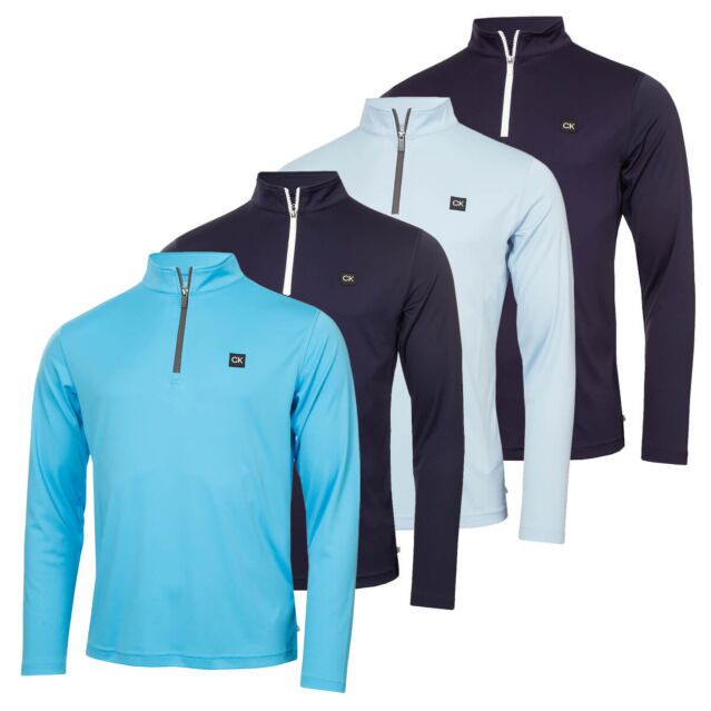 Calvin Klein Mens 2025 Westgate Half Zip Lightweight Insulated Golf Sweater